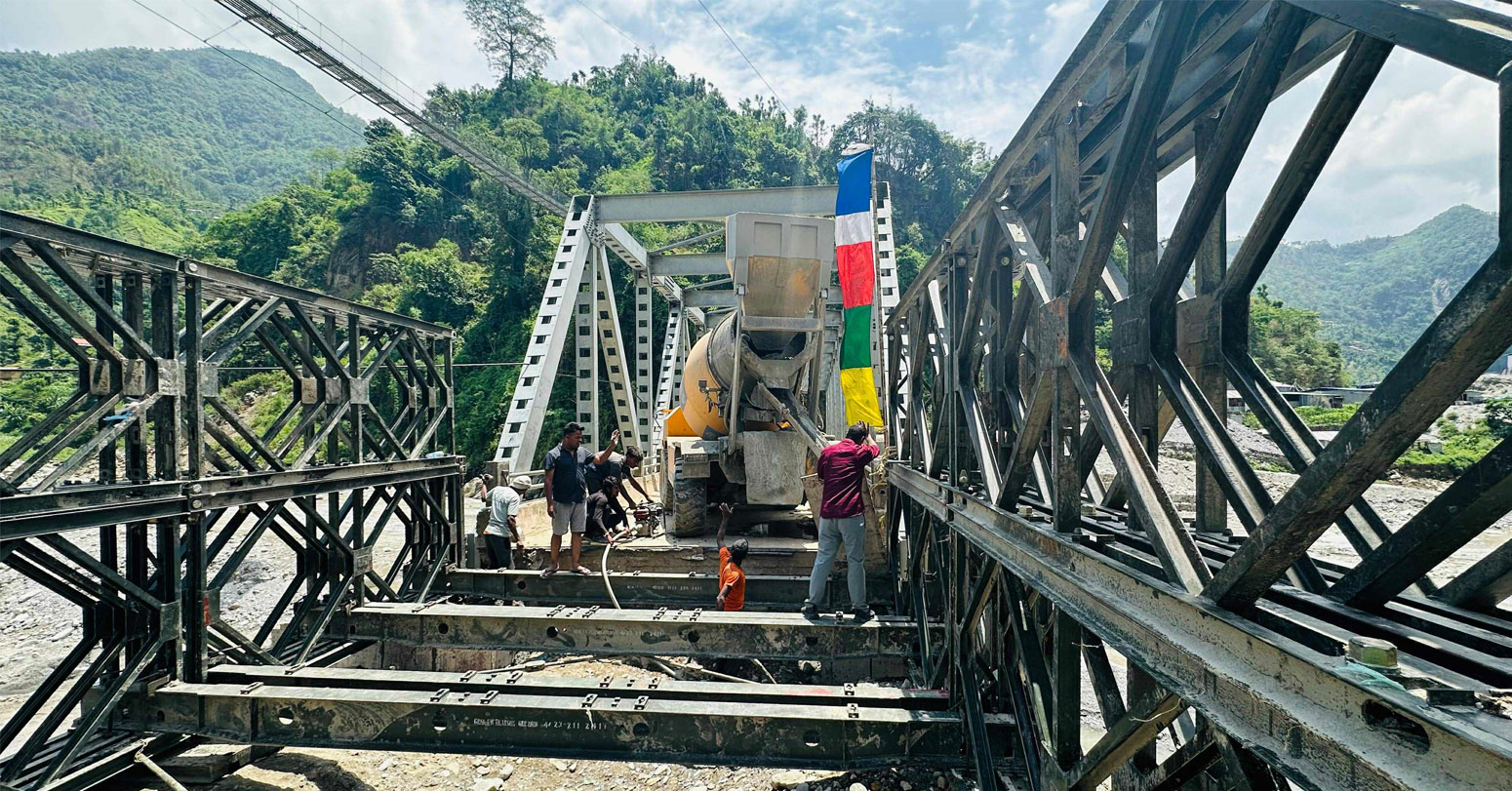 बागमतीमा ५० मिटर लामो बेलिब्रिज जडानको तयारी, १५ असारसम्म सवारी सञ्चालनको लक्ष्य